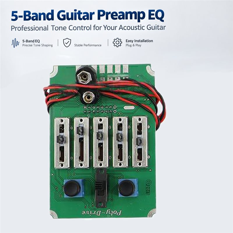 CGDS-ピエゾ5バンドEQアコースティックギター用ピックア - Passive Preamp のレビューと価格