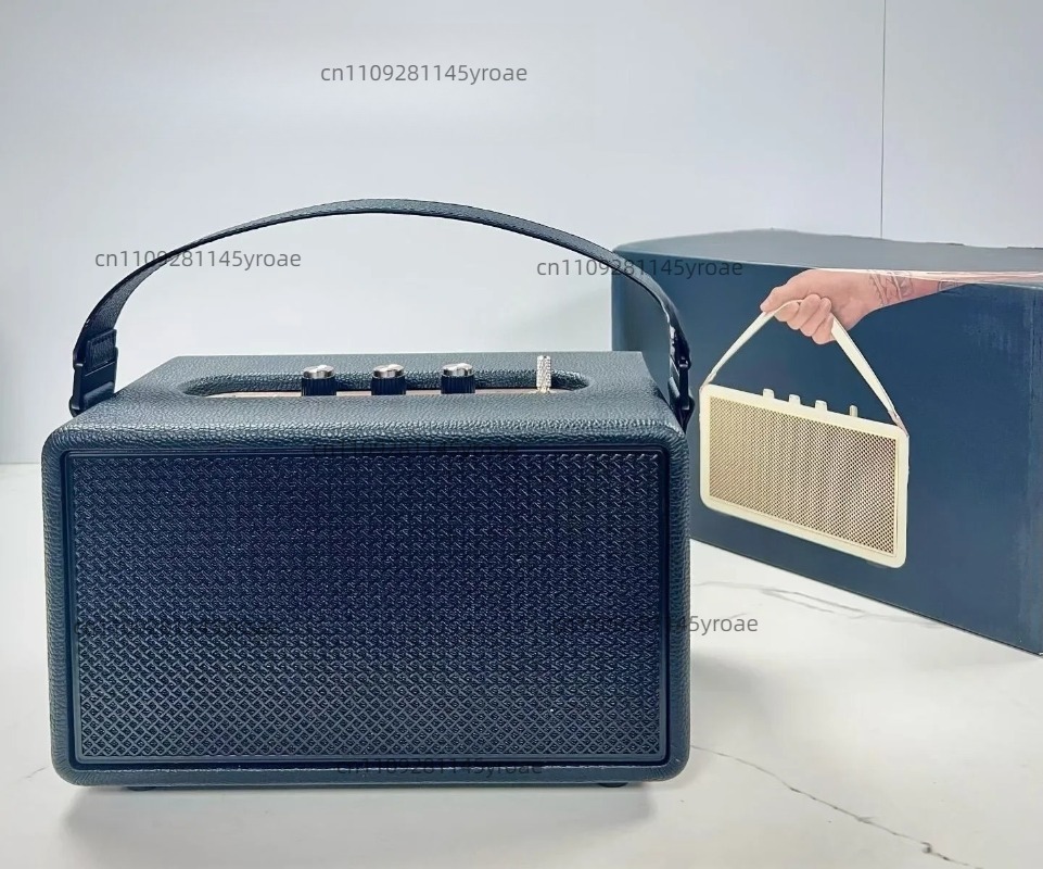 木製レトロデザインのM26オーディオスピーカー。60Wの高出 - Subwoofer のレビューと価格