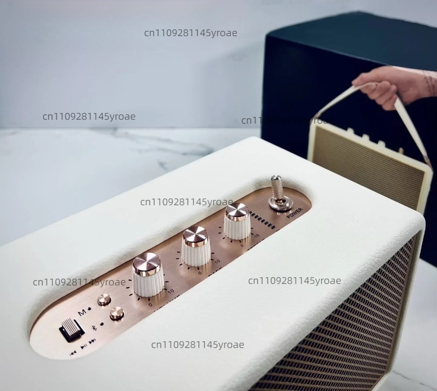 木製レトロデザインのM26オーディオスピーカー。60Wの高出 - Subwoofer のレビューと価格